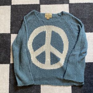 WILDFOX White Label Peace Sign Sweater